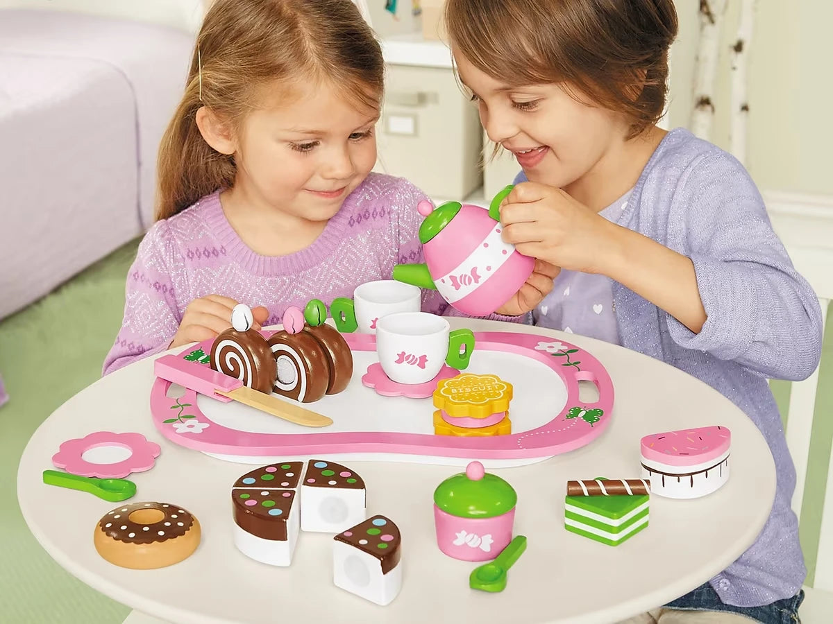 Classic Wooden Tea Set - US 1077