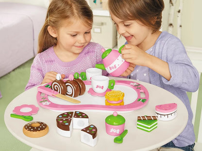 Classic Wooden Tea Set - US 1077