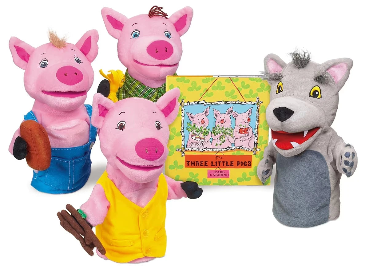 The Three Little Pigs Storytelling Puppet Set - US 1039