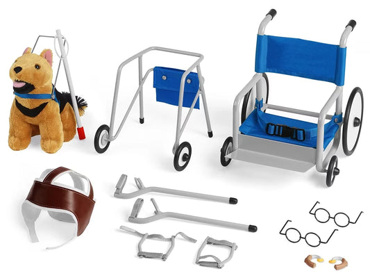 Adaptive Equipment for Dolls with Special Needs - Complete Set - US 3562