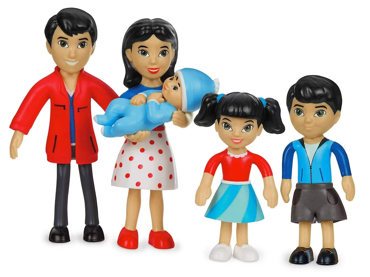 Lakeshore Pose & Play Dolls - Asian Family - US 4444