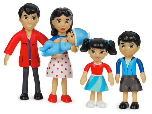 Lakeshore Pose & Play Dolls - Asian Family - US 4444