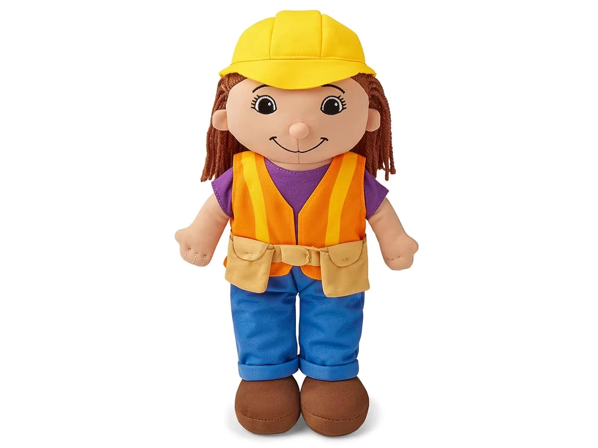 Construction Worker Washable Doll - US 3612