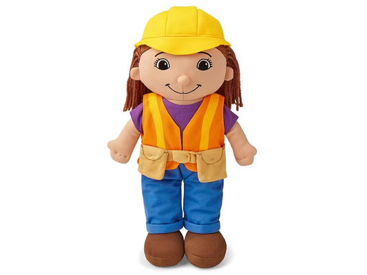 Construction Worker Washable Doll - US 3612