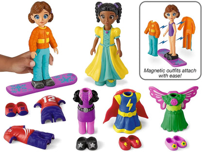 Magnetic Dress & Play Dolls - US 5140