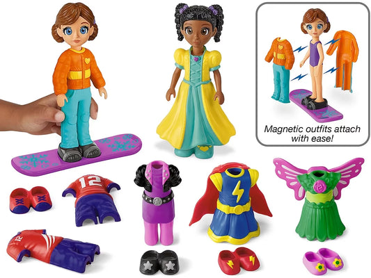 Magnetic Dress & Play Dolls - US 5140