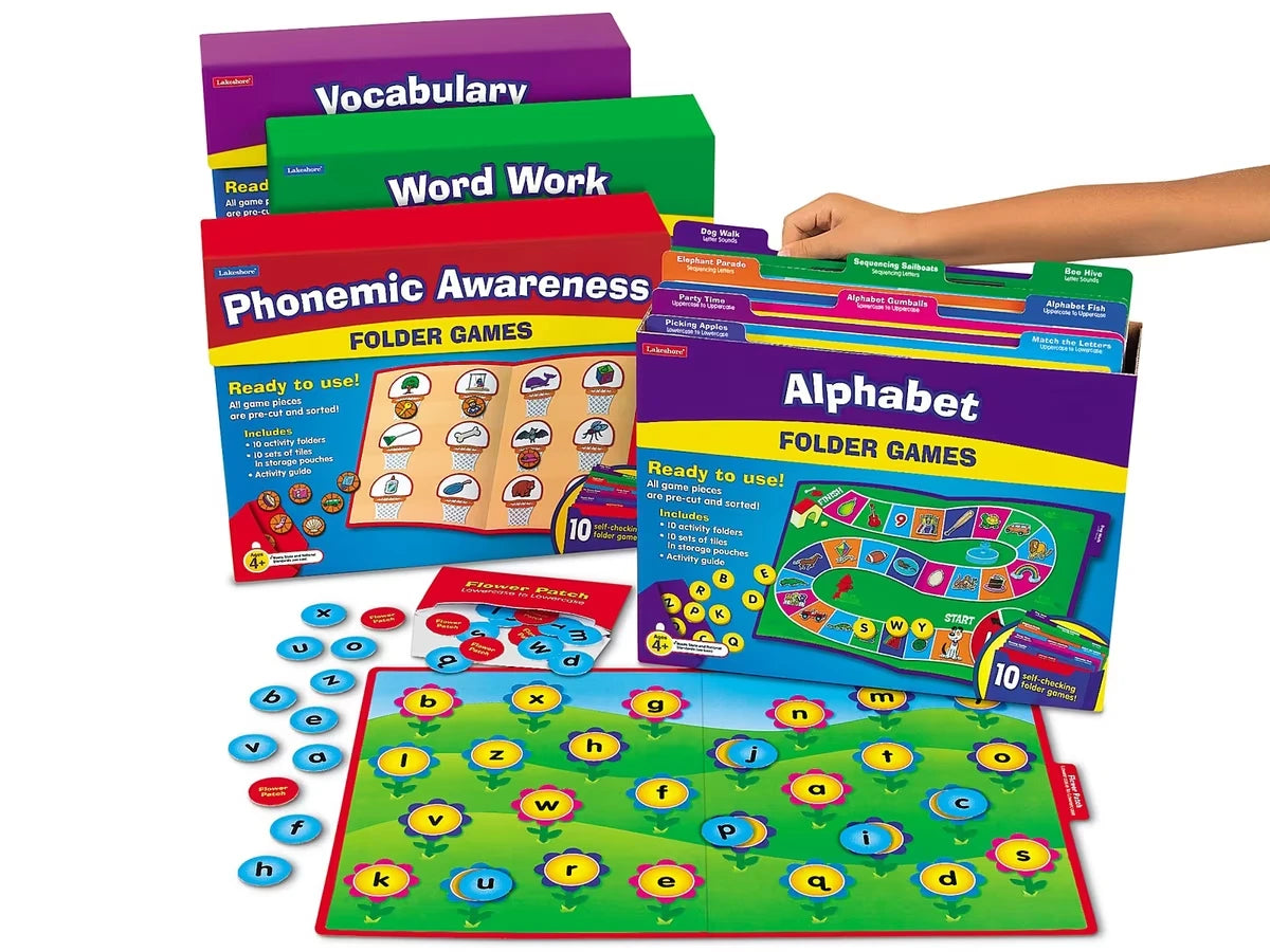 Early Language Folder Game Libraries - Complete Set - Pre K-K - US 3186