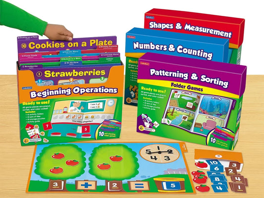 Early Math Folder Game Libraries - Pre K-K - Complete Set - US 8066