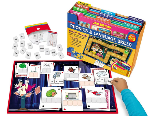 Phonics & Language Skills Folder Game Library - Gr. 2-3 - US 4748