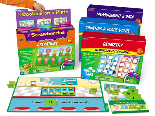 Math Folder Game Libraries - K-Gr. 1 - Complete Set - US 2331