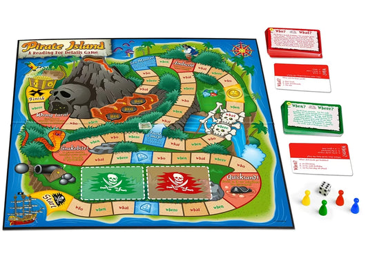 Pirate Island: Reading for Details Game - US 4845