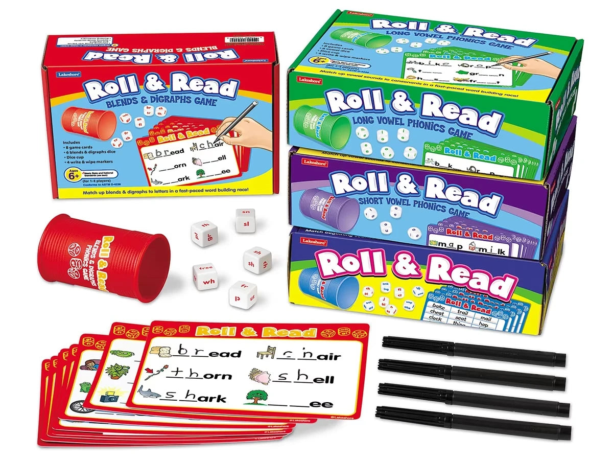 Roll & Read Phonics Games - Complete Set - US 2072