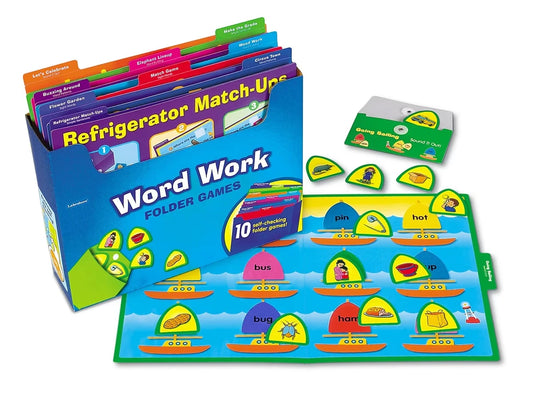 Word Work Folder Game Library - Pre K-K - US 3874