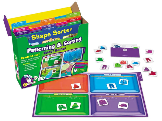 Patterning & Sorting Folder Game Library - Pre K-K - US 2668