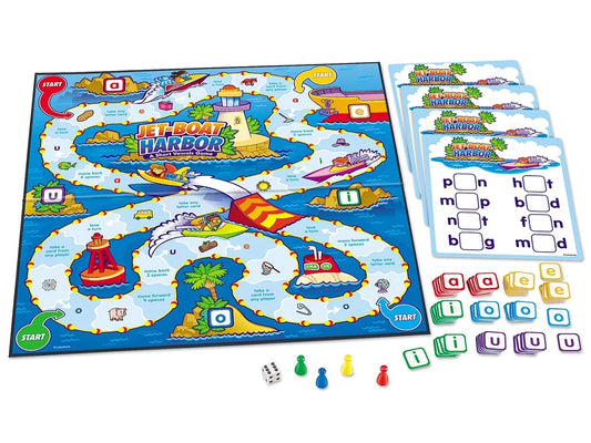 Jet-Boat Harbor: Short Vowels Game - US 8131