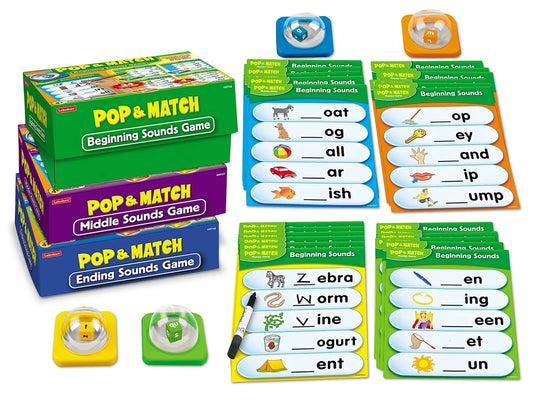 Pop & Match Beginning Phonics Games - Complete Set - US 3599