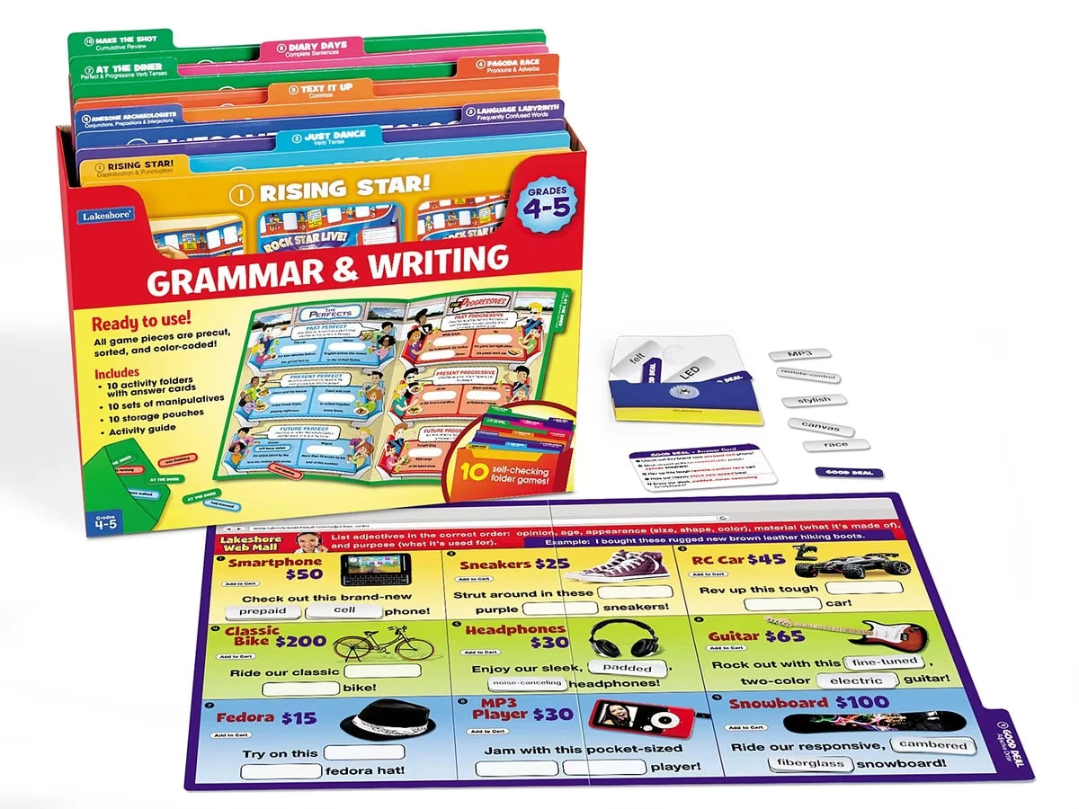 Grammar & Writing Folder Game Library - Gr. 4-5 - US 7688