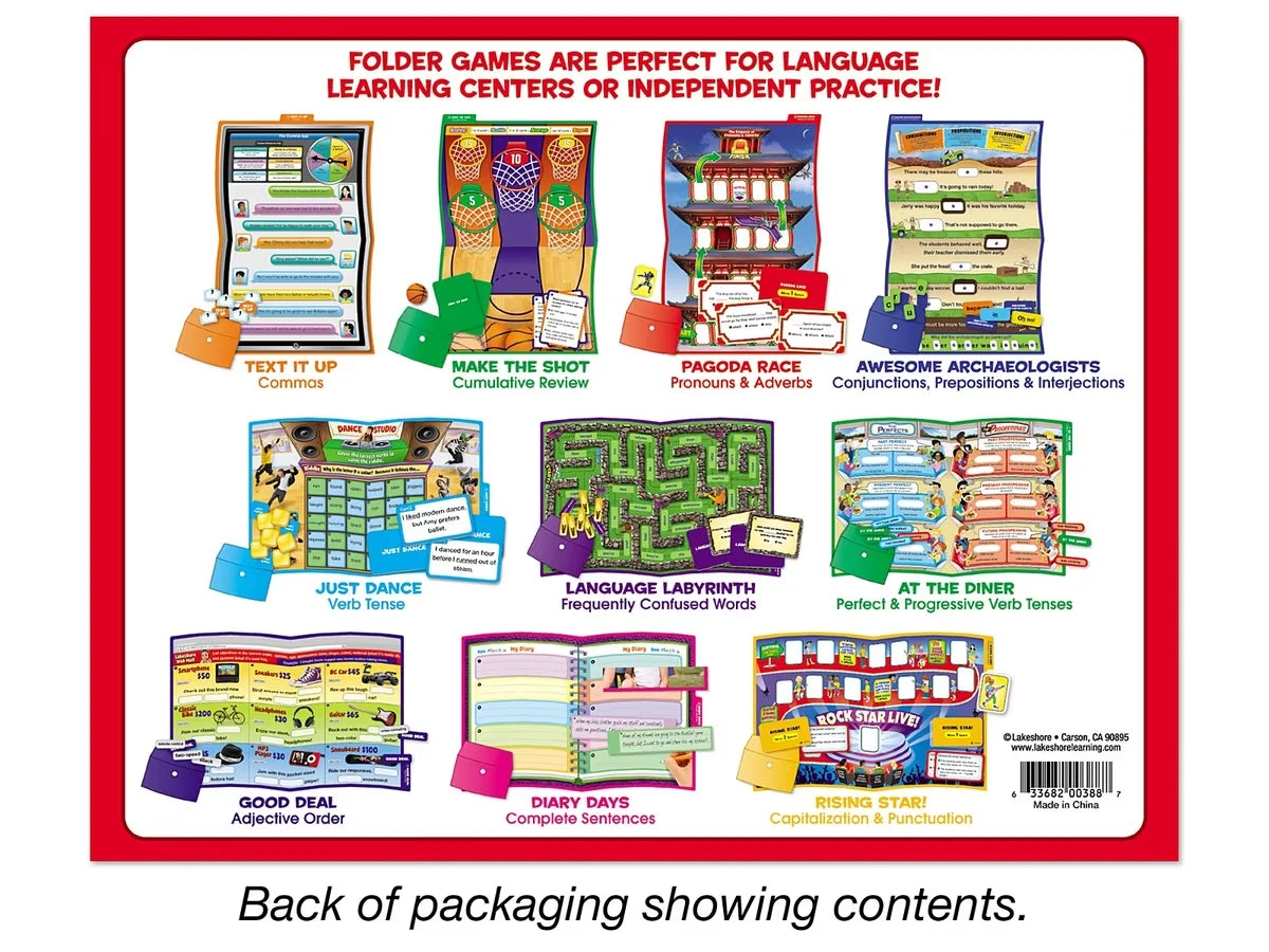 Grammar & Writing Folder Game Library - Gr. 4-5 - US 7688
