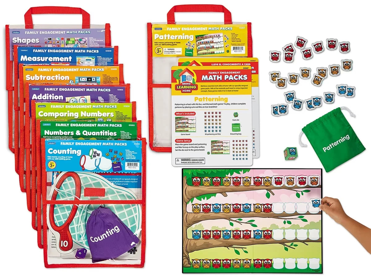 Family Engagement Math Packs - Preschool-Kindergarten - Complete Set - US 7634