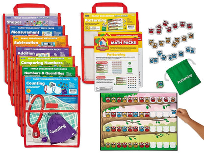 Family Engagement Math Packs - Preschool-Kindergarten - Complete Set - US 7634