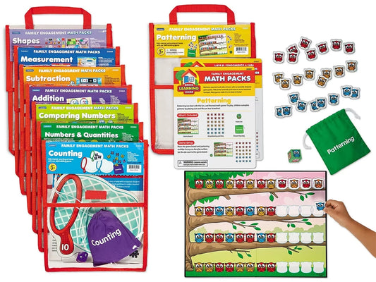 Family Engagement Math Packs - Preschool-Kindergarten - Complete Set - US 7634