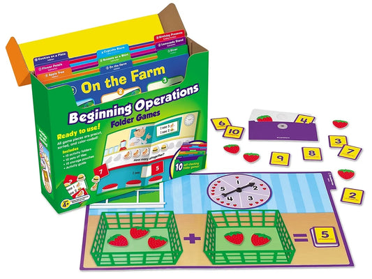 Beginning Operations Folder Game Library - Pre K-K - US 1374