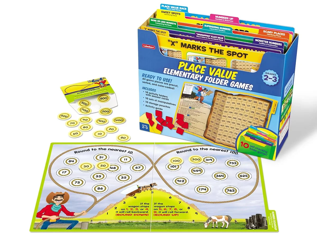 Place Value Folder Game Library - Gr. 2-3 - US 6469