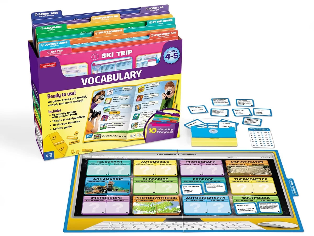 Vocabulary Folder Game Library - Gr. 4-5 - US 1632