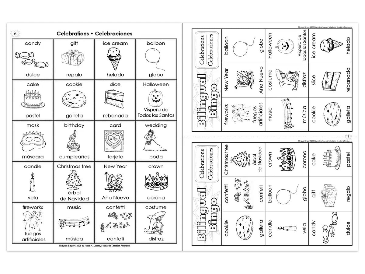 Bilingual Bingo Workbook - US 6323