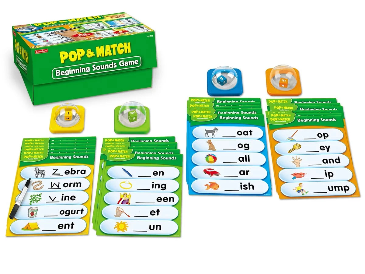 Pop & Match Beginning Sounds Game Box - US 6190