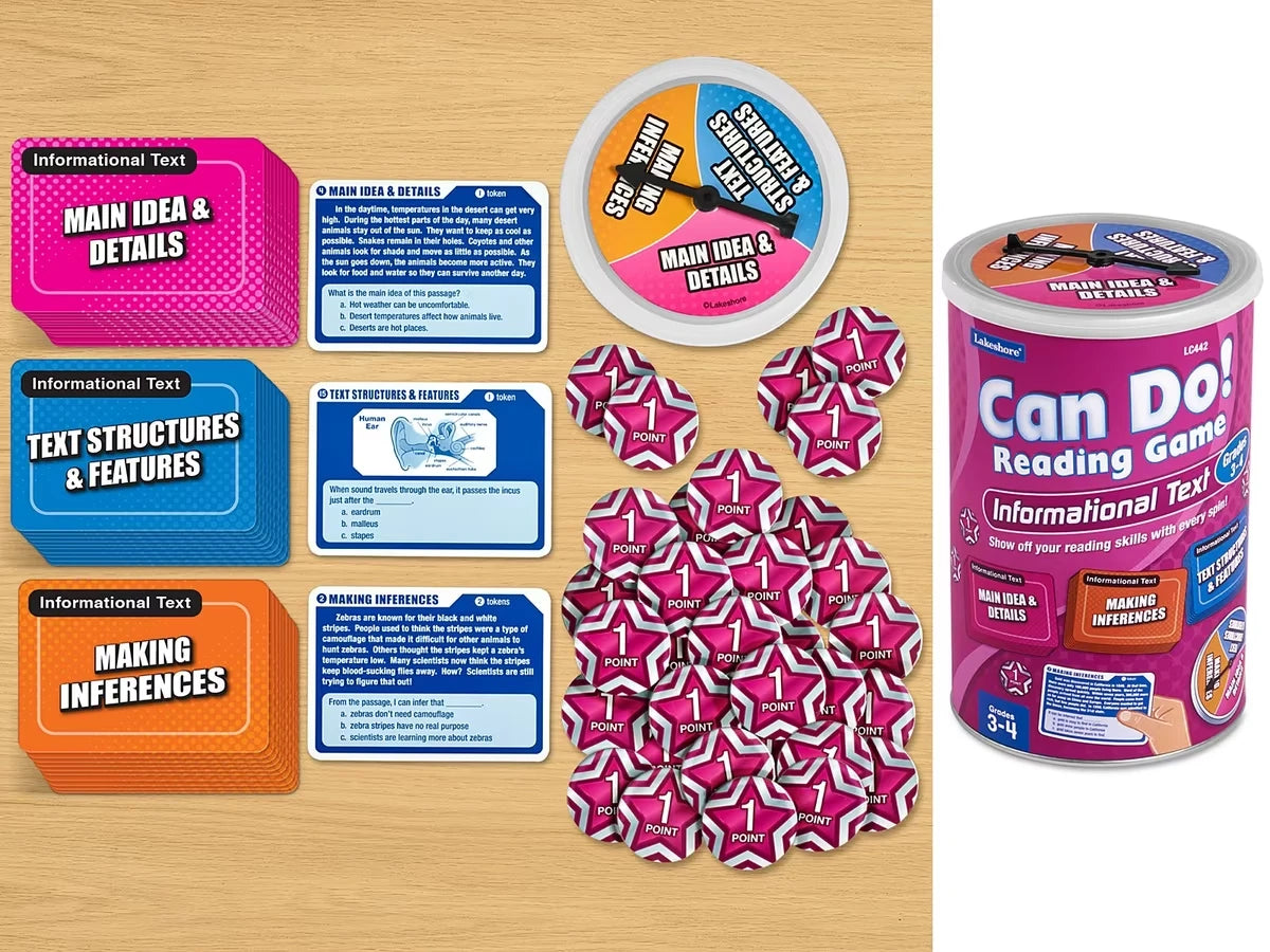 Can Do! Reading Informational Text Game - Gr. 3-4 - US 9863