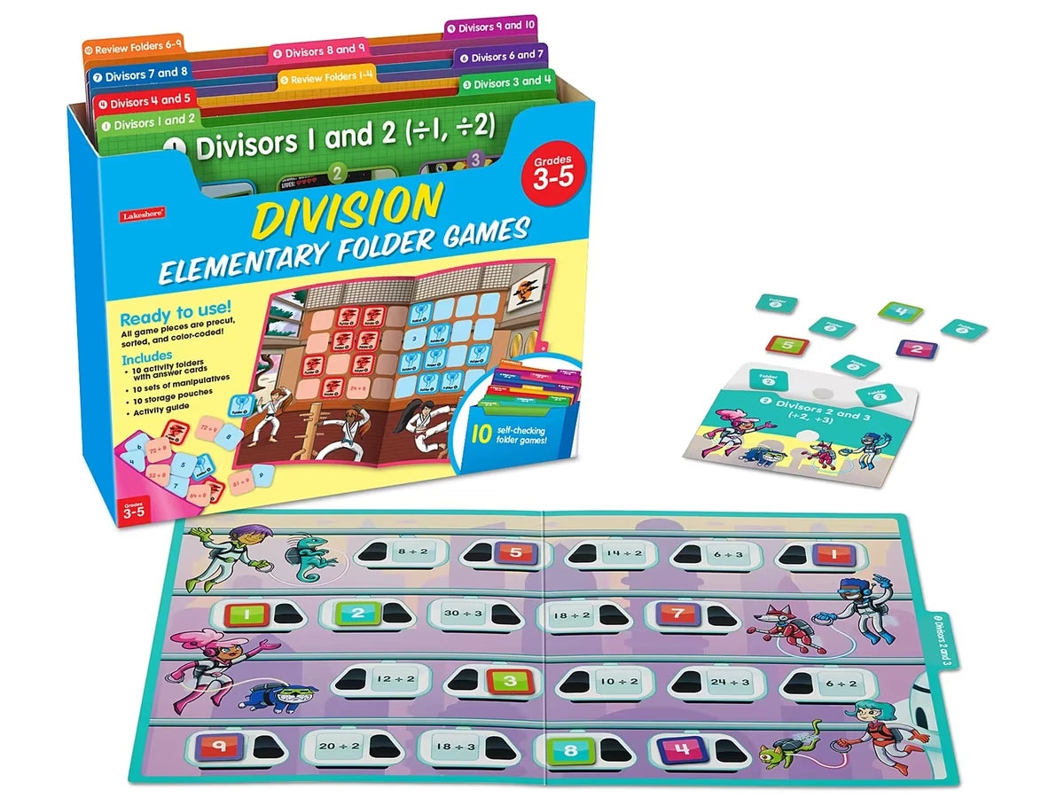 Division Facts Folder Game Library - Gr. 3-5 - US 7735
