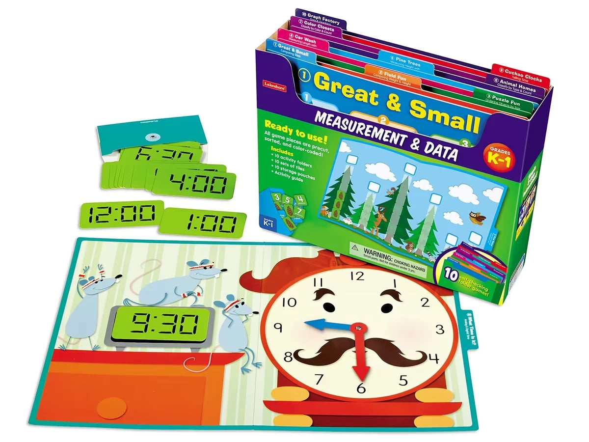 Measurement & Data Folder Game Library - K-Gr. 1 - US 7887