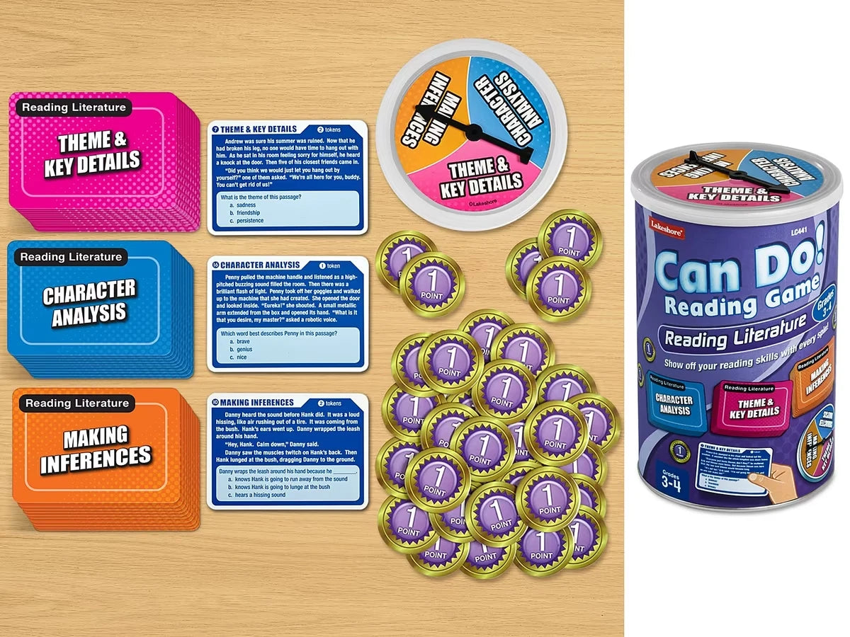 Can Do! Reading Literature Game - Gr. 3-4 - US 2993
