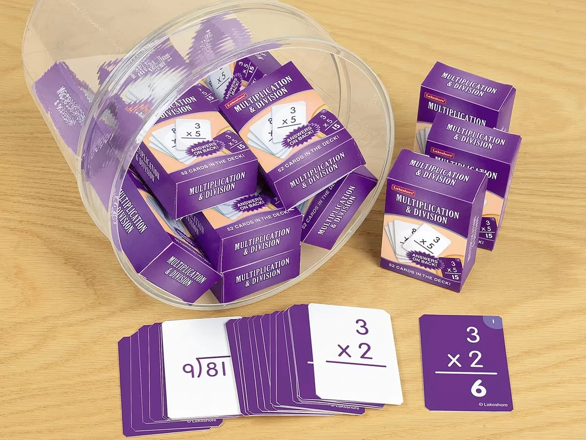 Multiplication & Division Practice Cards - US 3183