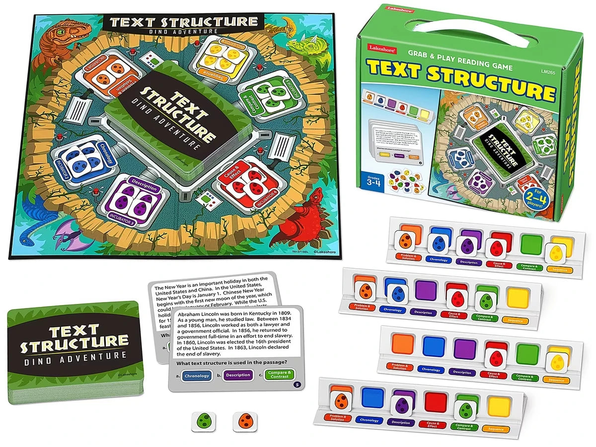 Text Structure Grab & Play Game - Gr. 3-4 - US 8463
