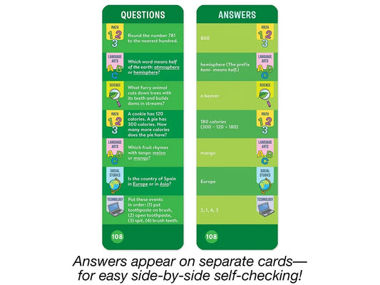 Brain Quest Challenge Cards - Gr. 3 - US 4474