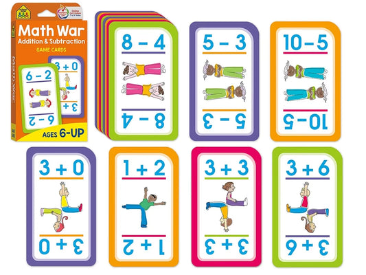Math War: Addition & Subtraction Game Cards - US 6230
