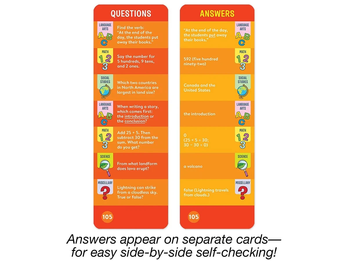 Brain Quest Challenge Cards - Gr. 2 - US 7222