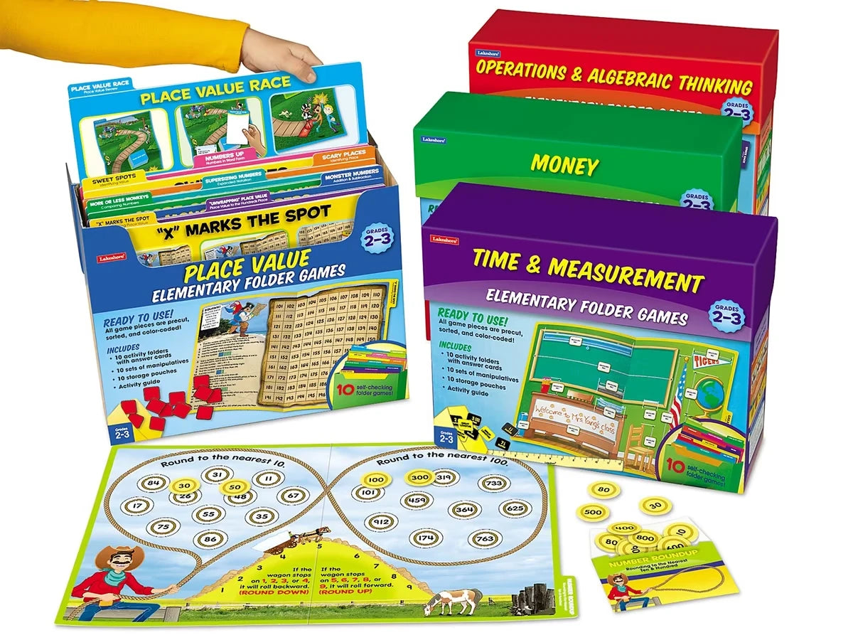 Math Folder Game Libraries - Gr. 2-3 - Complete Set - US 4411