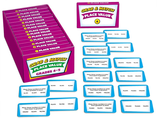 Grab & Match Leveled Place Value Quickies - Gr. 4-5 - US 4409