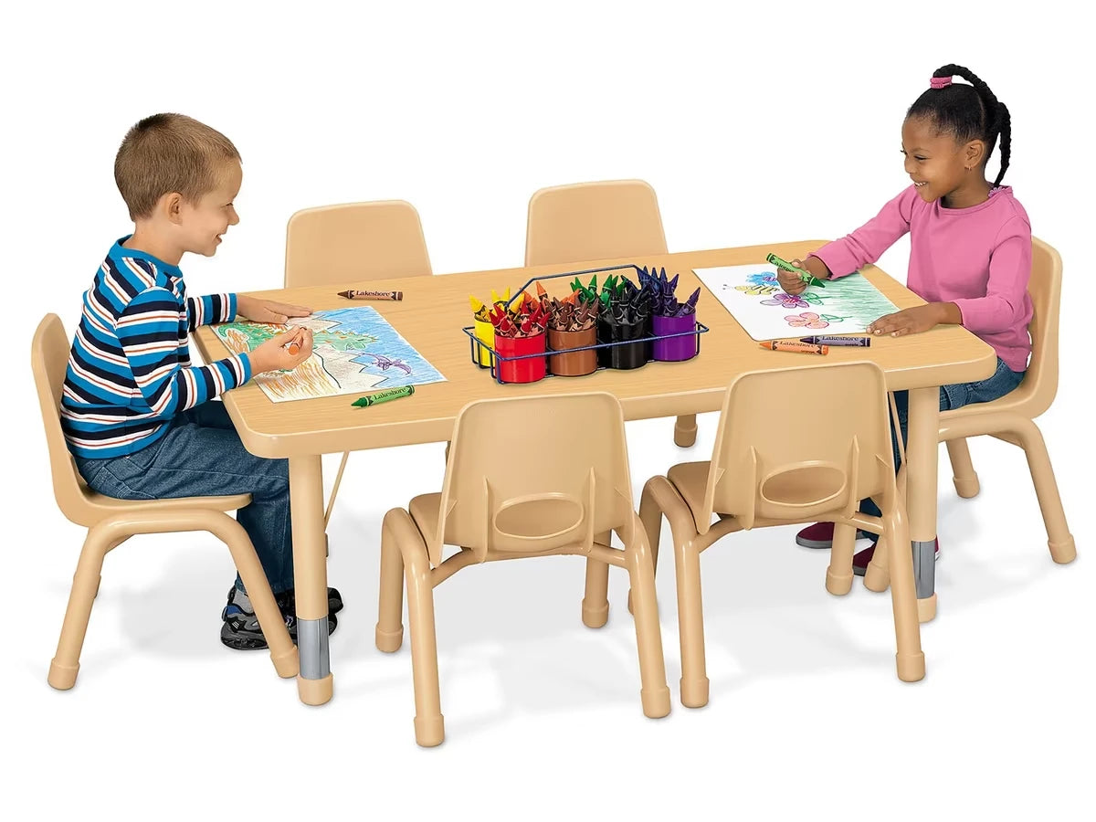 Heavy-Duty Adjustable Rectangular Tables - US 5107