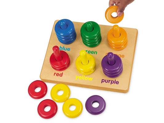Color Rings Sorting Board - US 7143
