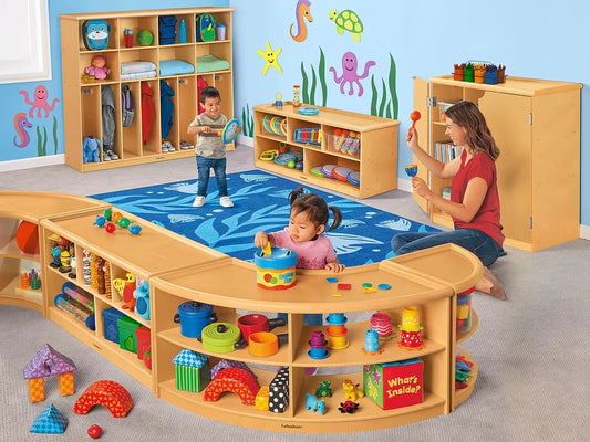 First Steps® Play-Top Storage Center with Acrylic Back - US 6726