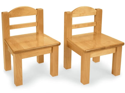 Toddler Hardwood Table & Chairs Set - US 8504