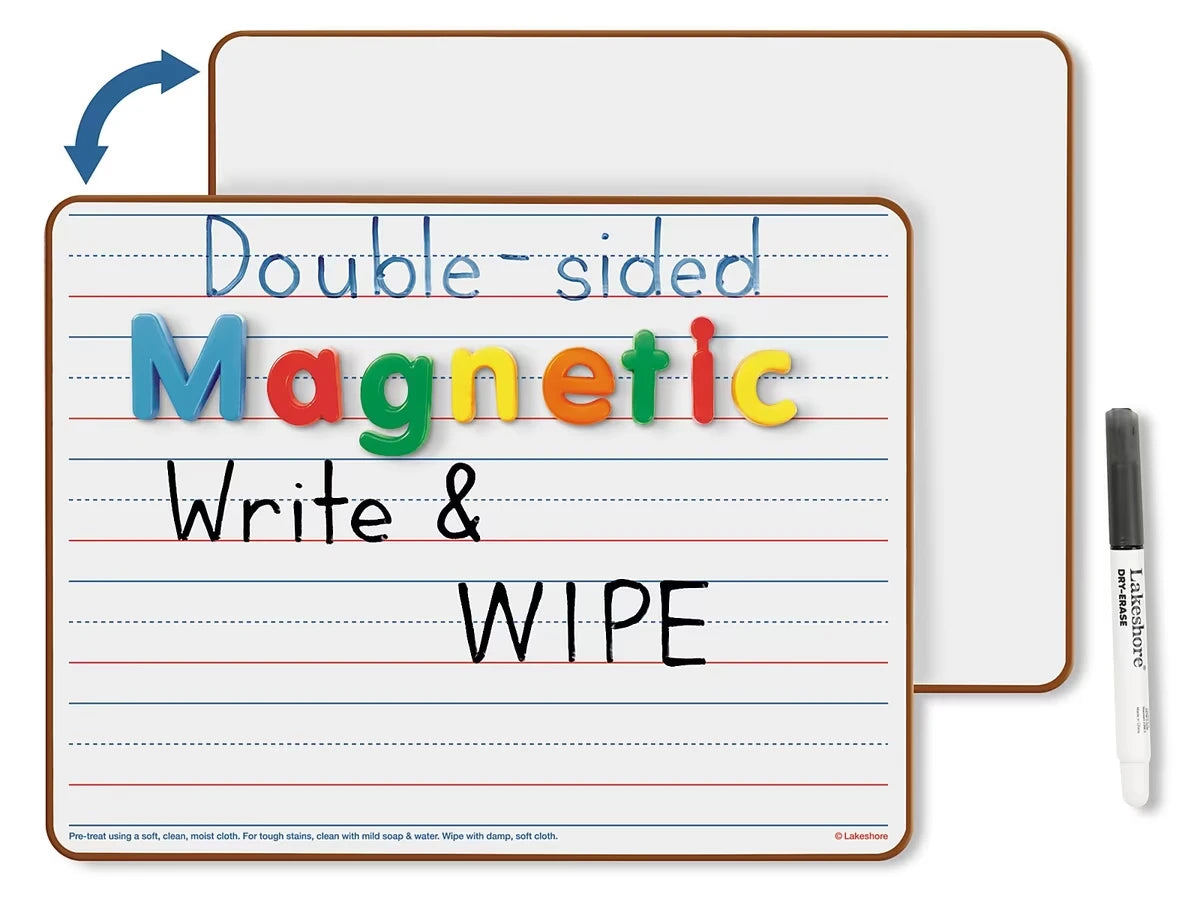 Double-Sided Magnetic Write & Wipe Board - US 5212