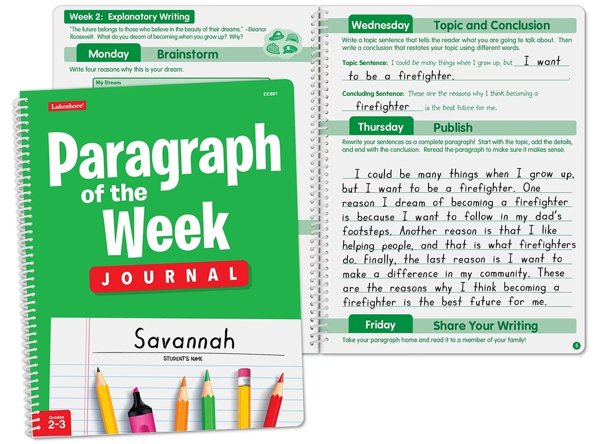Paragraph of the Week Journal - Gr. 2-3 - US 7420