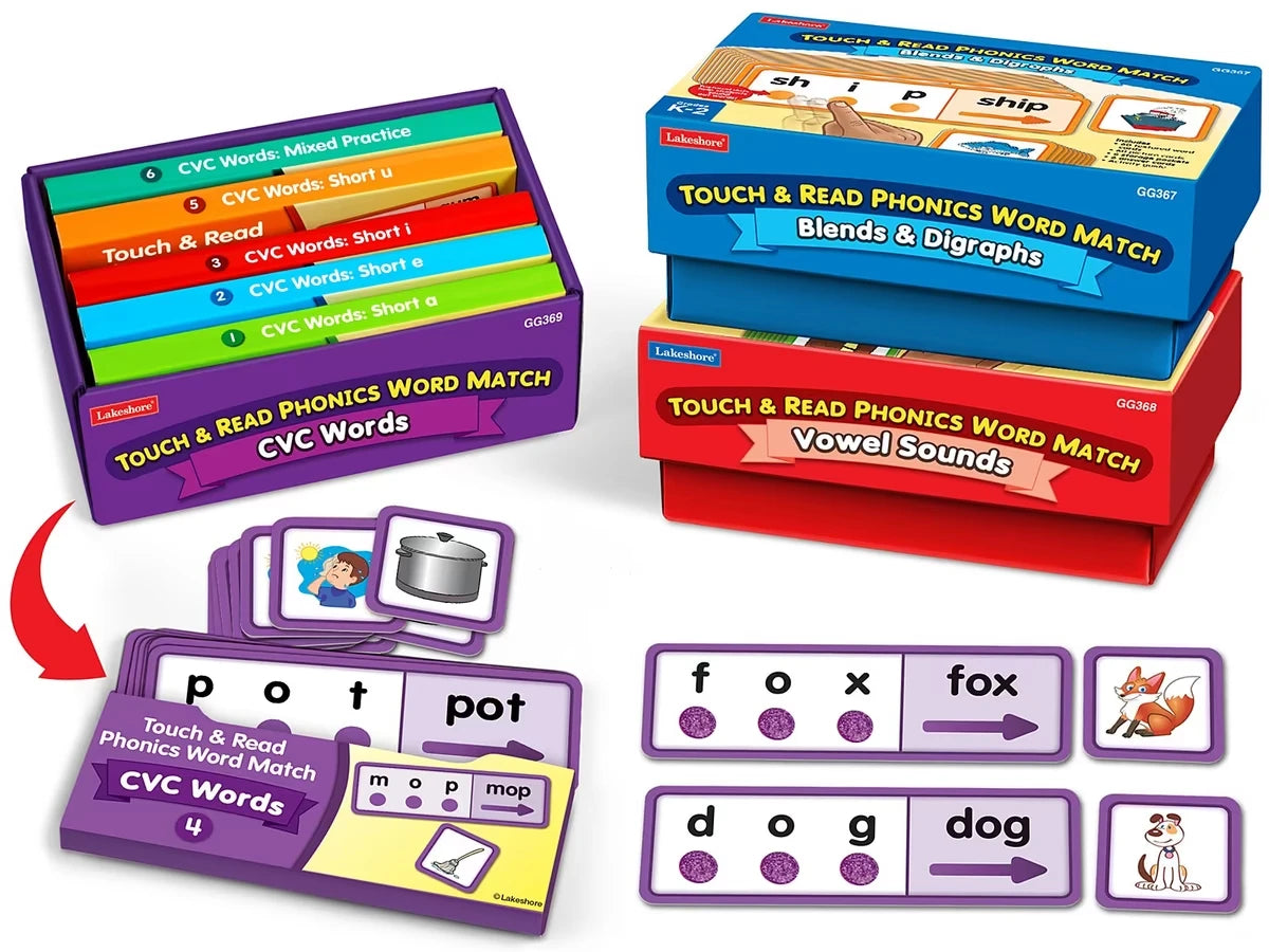 Touch & Read Phonics Word Match - Complete Set - US 7680