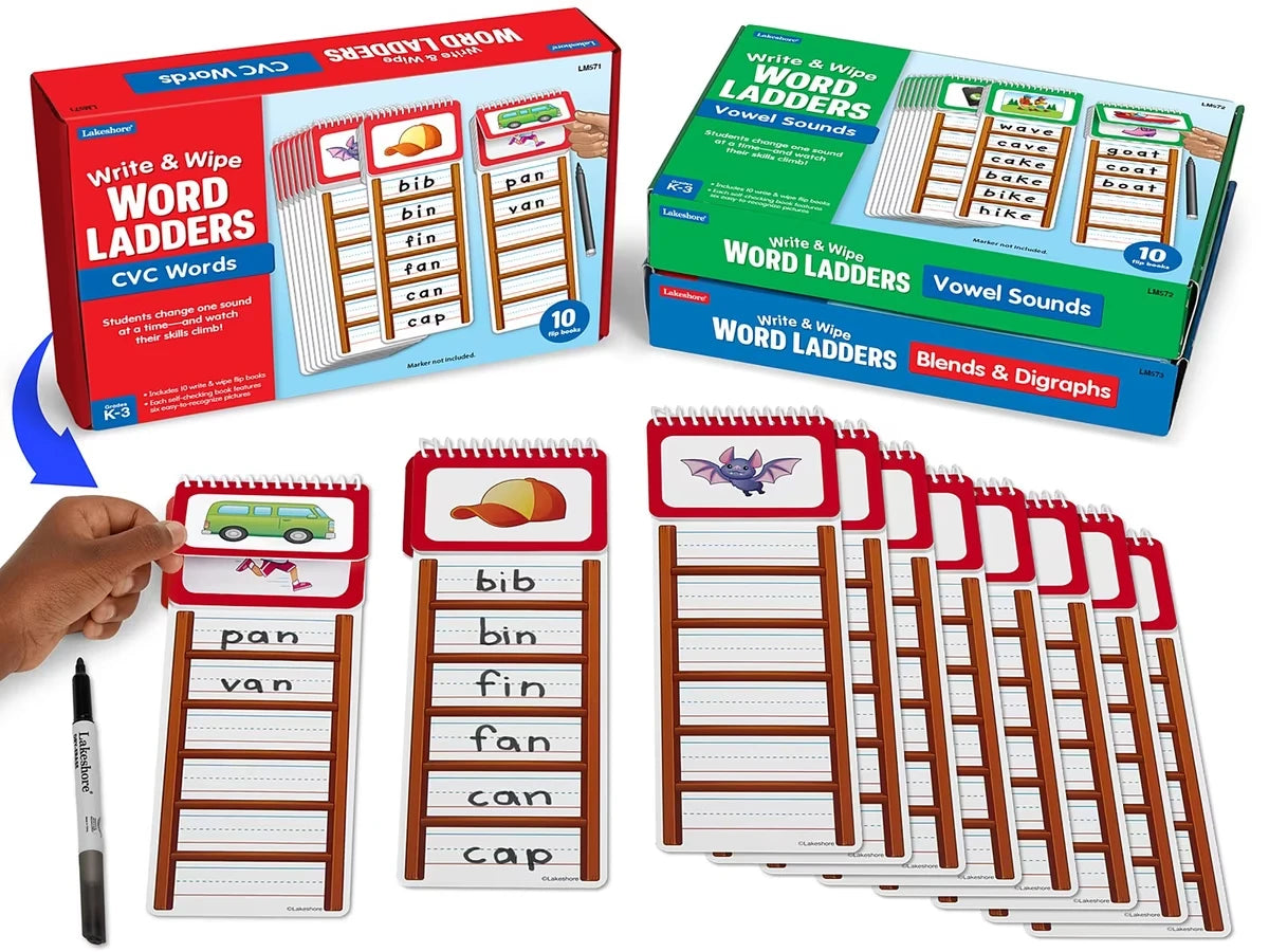 Write & Wipe Word Ladders - Complete Set - US 7475