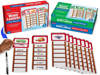 Write & Wipe Word Ladders - Complete Set - US 7475